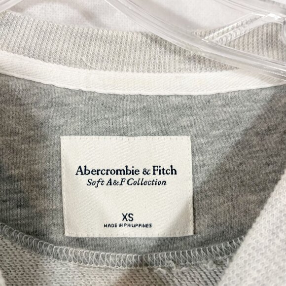 Abercrombie & Fitch Soft AF Logo Spellout Crewneck Sweatshirt Preppy - Size XS - Picture 4 of 6